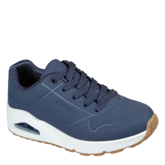 Skechers Uno Stand On Air Trainers Junior Navy/White male 3 (36)