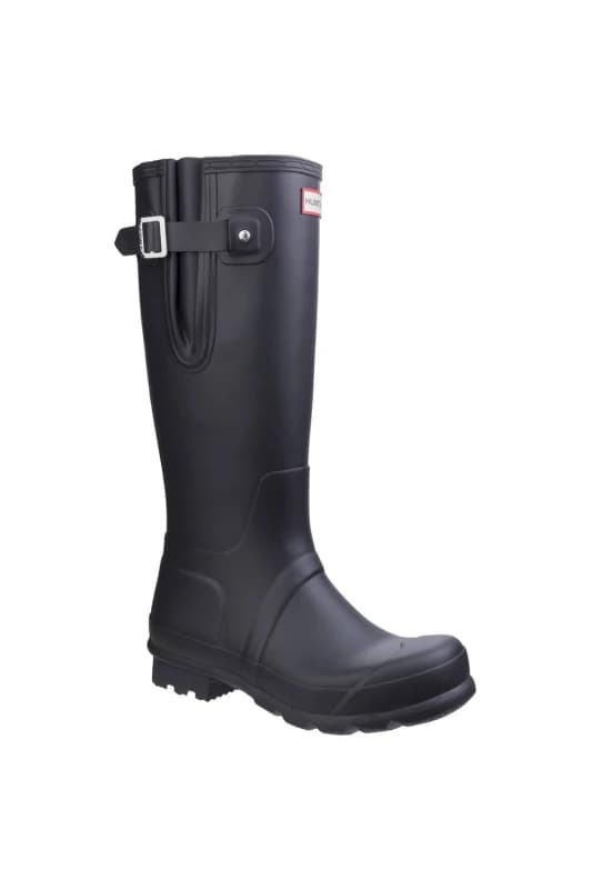 Hunter Mens Original Tall Side Adjustable Wellies Wellington Boots - UK 8 Black male GDE2871BLK8