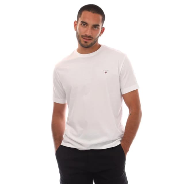Gant Embroidered Original Shield T-Shirt White male M