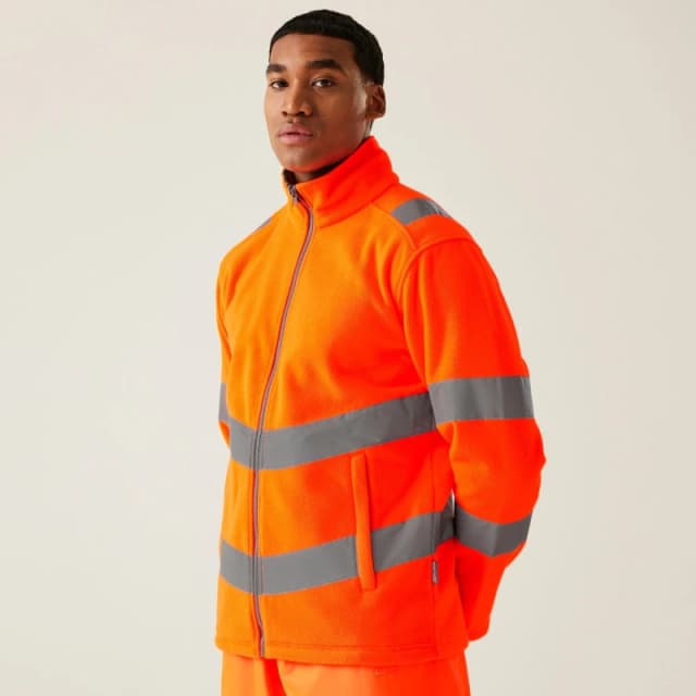Regatta Regatta Hi-Vis Pro Contract Thor Fleece in Burnt Orange Size: X-Large Burnt Orange XL Male 5063019700106
