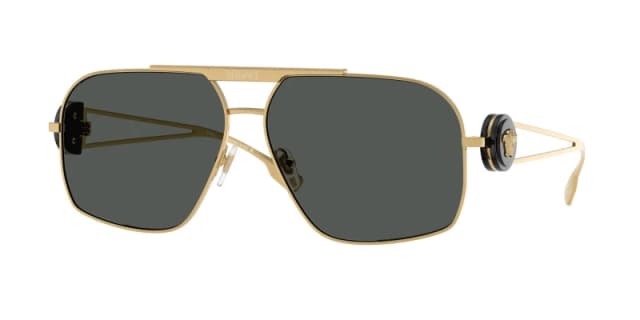 Versace Solid Pilot Sunglasses, 62mm