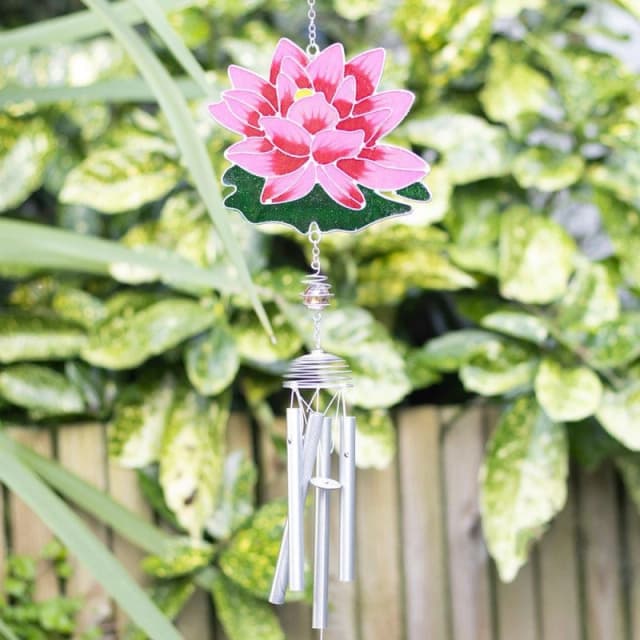 Something Different Water Lily Windchime Pink unisex One Size