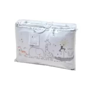 East Coast Nursery - Silvercloud 3 Piece Bedding Set Safari Friends (coverlet Bumper Fitted Sheet)