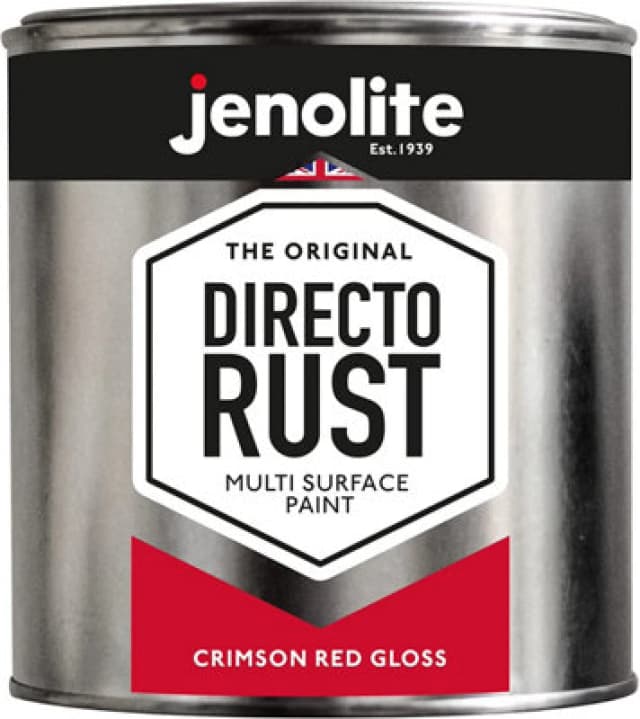 Jenolite Directorust All-in-One Multi Surface Paint - Crimson Red Gloss - 1L