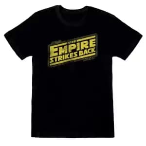 Star Wars Unisex Adult ESB Logo T-Shirt (M) (Black)
