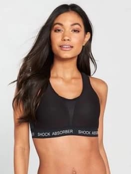 Shock Absorber Ultimate Run Bra Padded - Black, Size 32, Women