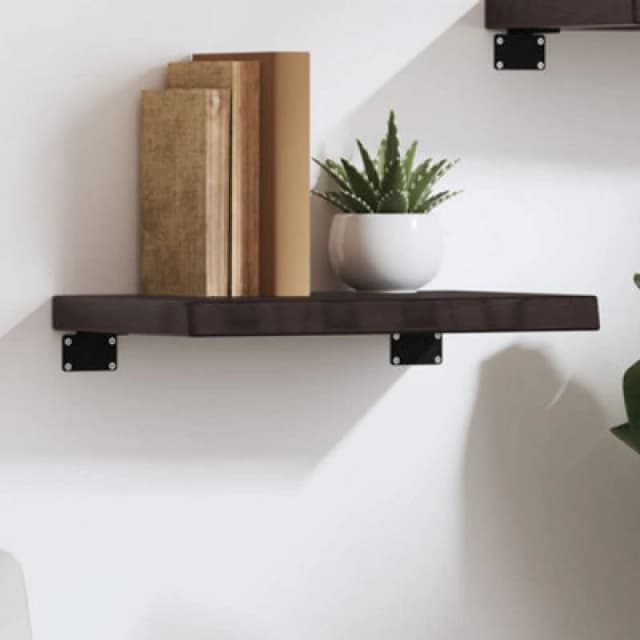 VIDAXL Vidaxl - Wall Shelf Dark Brown 40x30x(2-4) cm Treated Solid Wood Oak 8720845814687