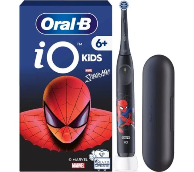 ORAL-B iO2 Kids Electric Toothbrush & Travel Case - Marvel Spiderman, Black 8700216931731