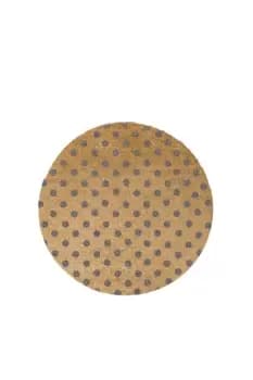 Grey Dots Circle Doormat - Round 70cm