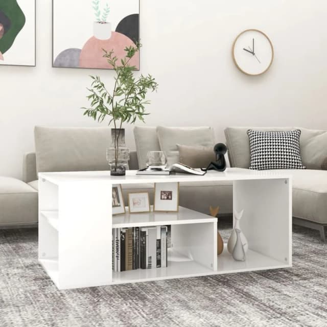 VIDAXL Coffee Table White 100x50x40cm Engineered Wood Vidaxl 8720286561225