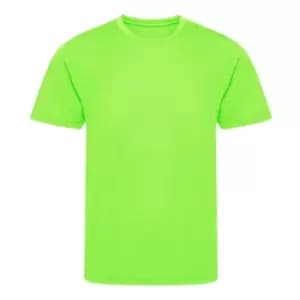 Awdis Childrens/Kids Cool Recycled T-Shirt (12-13 Years) (Electric Green)