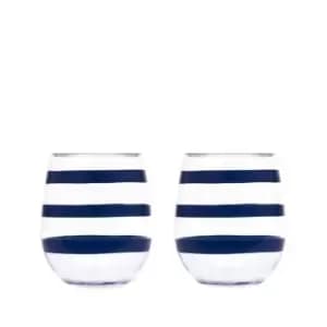 Kate Spade Kate AcStmls Wine Glas 23 - Blue
