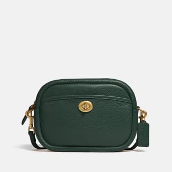 Coach Womens Soft Pebble Leather Camera Bag - Watermelon