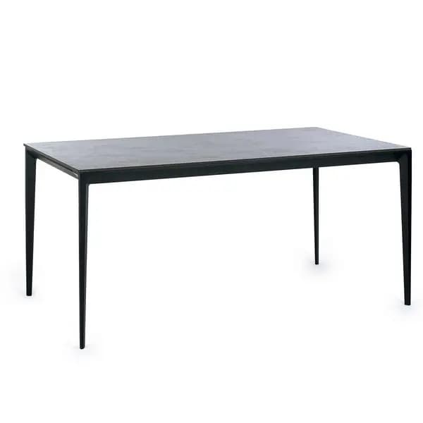 Julian Bowen Miami Rectangular Stone Top Dining Table - Slate Grey MIA106