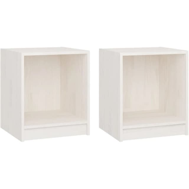 VIDAXL Bedside Cabinets 2 pcs White 35.5x33.5x41.5cm Solid Pinewood Vidaxl 8720286772515