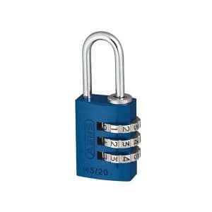 ABUS Mechanical 145/20 20mm Aluminium Combination Padlock Random Colour 46626