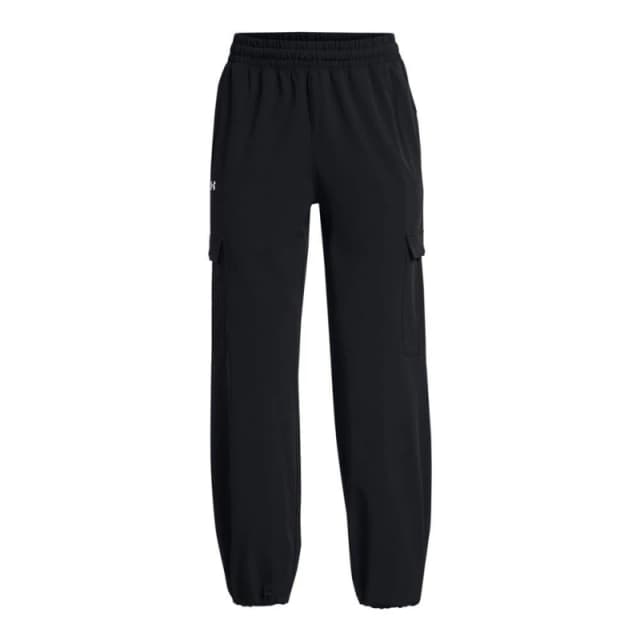 Under Armour UA Rival Woven Cargo Pants Closed Hem Fleece Jogging Bottoms 8 Black 32596403175
