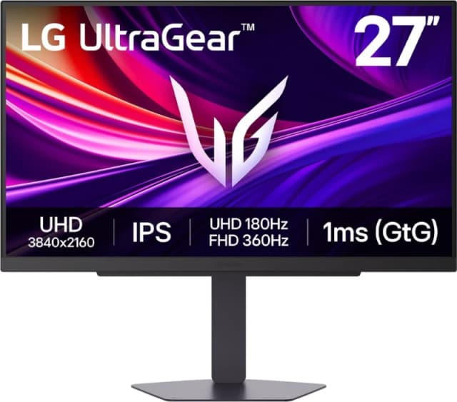 LG UltraGear 27G810A-B 27 IPS Dual-Mode 4K at 180Hz Full HD at 360Hz 1ms Gaming Monitor 27G810A-B.AEK Black