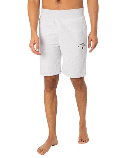 Tommy Hilfiger Lounge Embroidered Sweat Shorts Ice Grey Heather L
