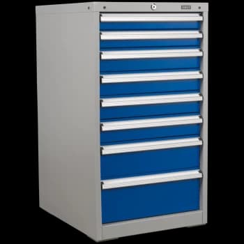 Sealey Premier Industrial Cabinet 8 Drawer Blue / Grey