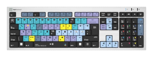 Logickeyboard LKB-RESC-AJPU-UK keyboard Office USB QWERTY English Silv