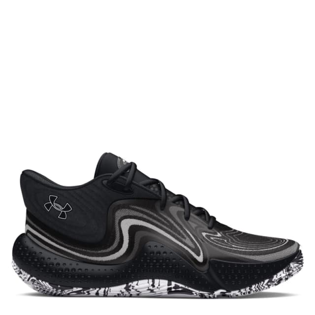 Under Armour Unisex Spawn Mid Basketball Trainers Black unisex 6 (40)