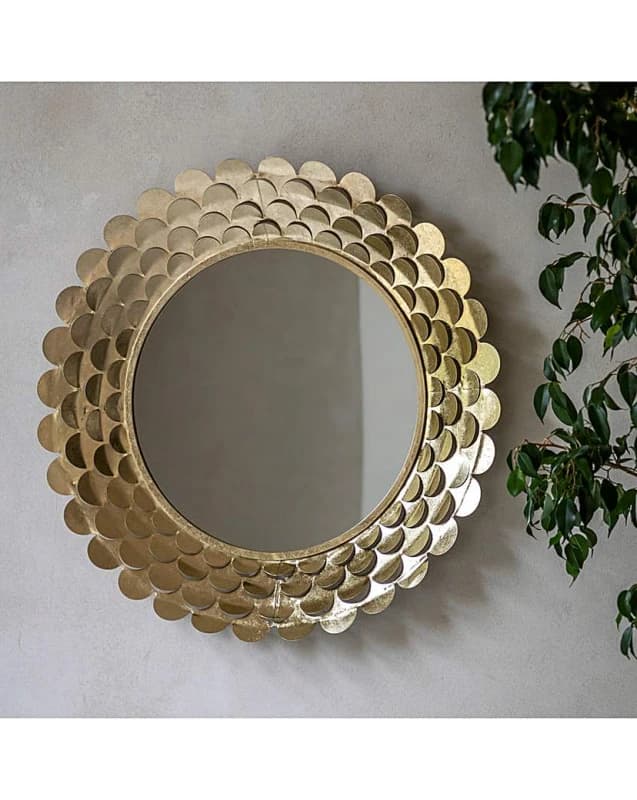 Jolee Round Petal Wall Mirror