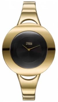 STORM Centro Gold-Black Womens Gold Tone Steel Bracelet Watch