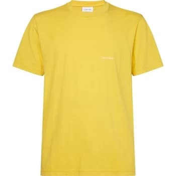 Calvin Klein Small Logo T Shirt - Sulphur