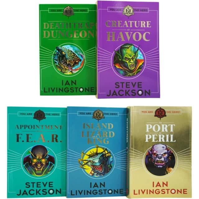 Fighting Fantasy RPG 5 Book Collection The Port of Peril Ian Livingstone Ian Livingstone Books