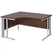 Dams International Left Hand Ergonomic Desk MCM14ELSW 1,400 x 1,200 x 725 mm