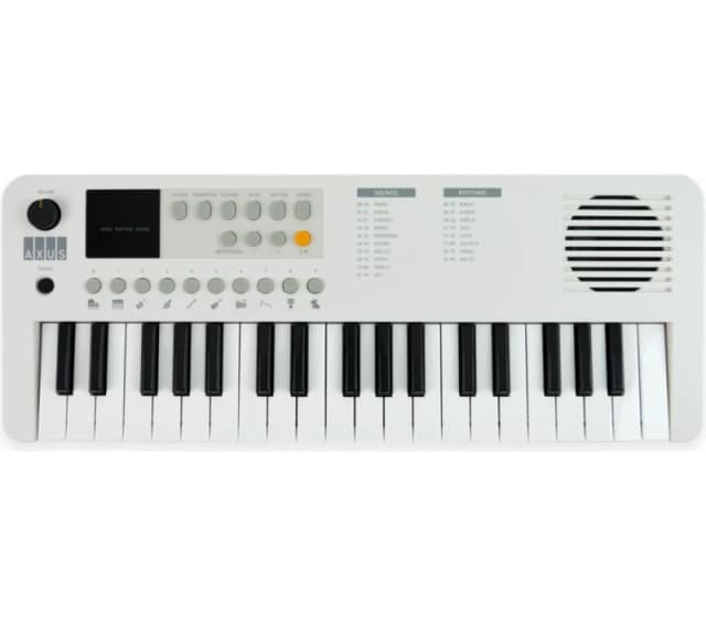 AXUS AXMK37WH Electronic Keyboard - White 5060742472287