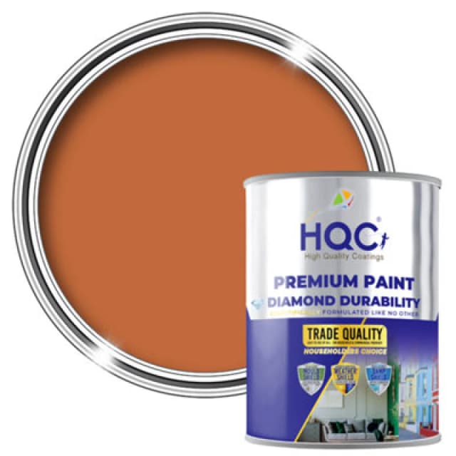Hqc Blackboard & Chalkboard Paint - Easy Clean, Writable & Erasable Surface - Terracotta - 1L