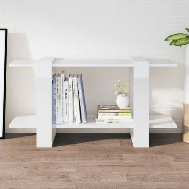 VIDAXL Vidaxl - Book Cabinet High Gloss White 100x30x51cm Engineered Wood 8720286842706