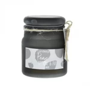 Candlelight Peace Small Frosted Glass Candle Redcurrant and Ivy Scent