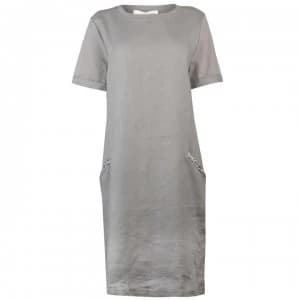 Oui Pocket T Shirt Dress - 9312 Smoke Grey