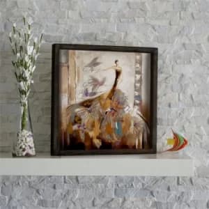 KZM508 Multicolor Decorative Framed MDF Painting