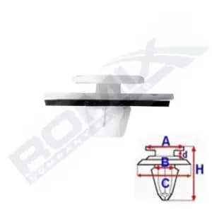 ROMIX Clip C70514 HONDA,CIVIC VIII Hatchback (FN, FK),Jazz II Schragheck (GD_, GE3, GE2),CR-V III (RE),CIVIC VII Hatchback (EU, EP, EV)