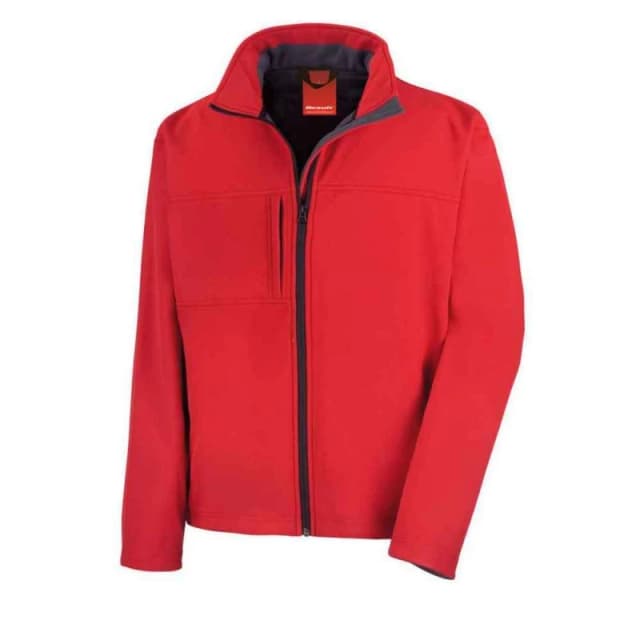 Result Result Men Classic Soft Shell Jacket in Red Size: Small Red S Male 5063527705556