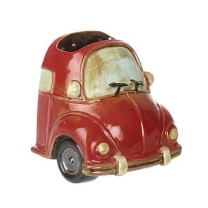 Ceramic VW Beetle Red Car Planter