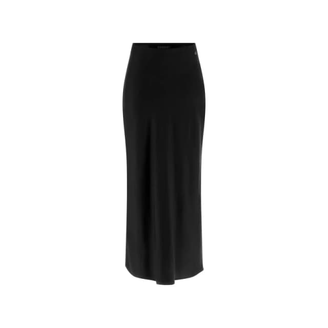 Guess Womens satin long skirt Guess Sibilla Noir Female S