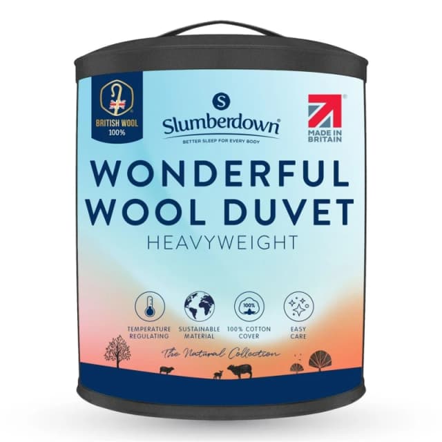 Slumberdown Wonderfully Wool Duvet - Heavyweight - White White VLIJQ Unisex King