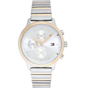 Chronograph Quartz Silver Dial Ladies Watch
