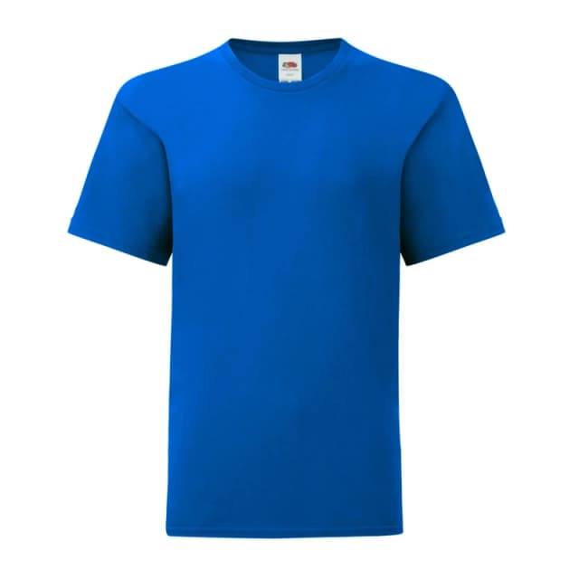 Fruit of the Loom Iconic 150 T-Shirt in Blue Size: 12-13 Years Blue Unisex 12-13 Years
