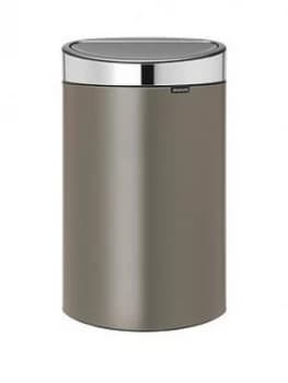 Brabantia 40-Litre Touch Bin New ; Platinum