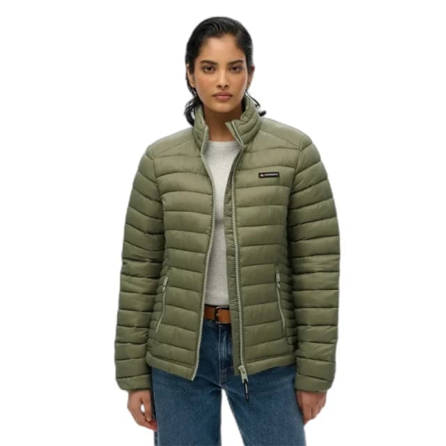 Superdry Womens Superdry Fuji Lite Puffer Vert Female XS