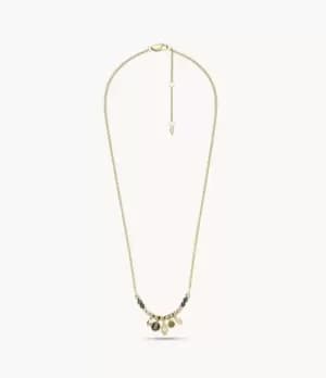 Fossil Women Smoky Quartz Beaded Necklace