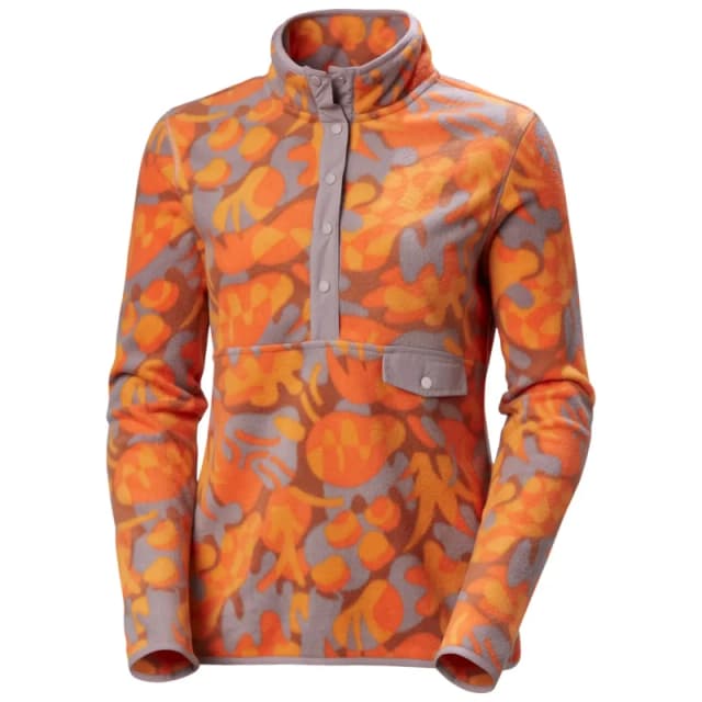 Helly Hansen Womens printed fleece Helly Hansen Maridalen Orange Female L