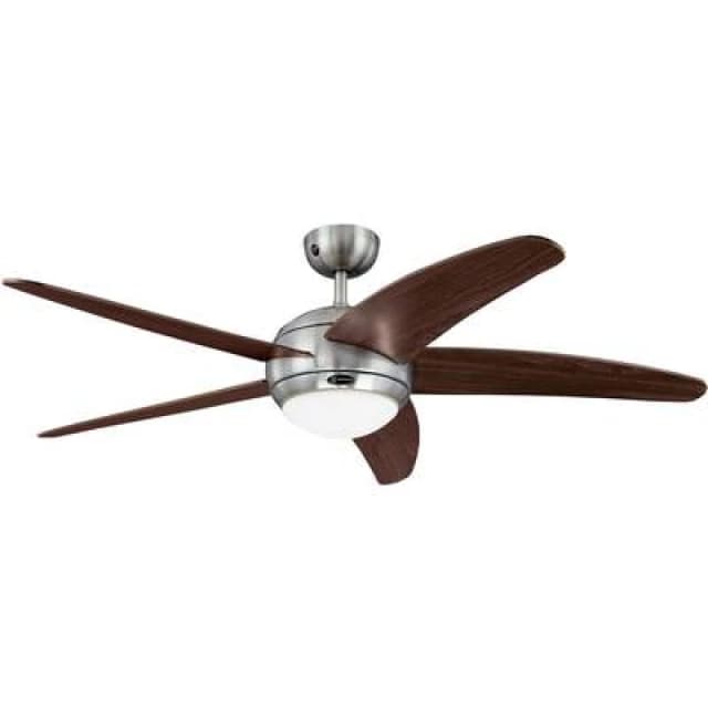 Westinghouse Westinghouse Bendan Ceiling fan 60 W (Ø x H) 132cm x 360 mm Aluminium (brushed) incl. remote control, incl. lighting 7255740