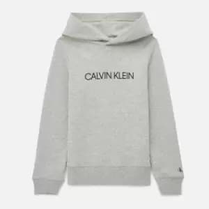 Calvin Klein Kids Institutional Logo-Printed Cotton Hoodie - 16-17 Years